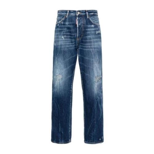 Dsquared2 Straight Jeans Blue, Dam