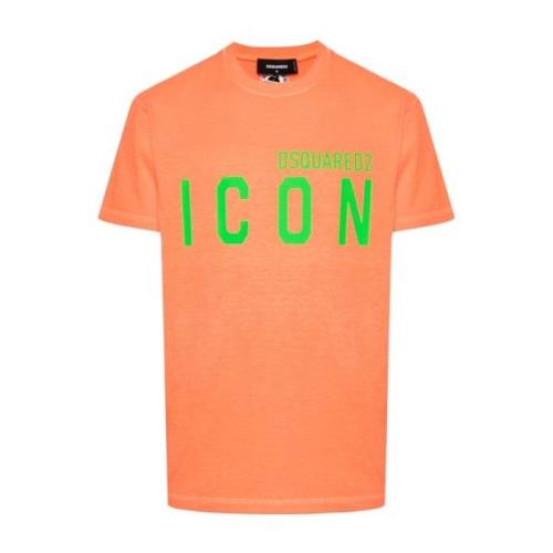 Dsquared2 T-Shirts Orange, Herr