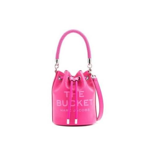 Marc Jacobs Läder Bucket Väska Rosa Läppstift Pink, Dam