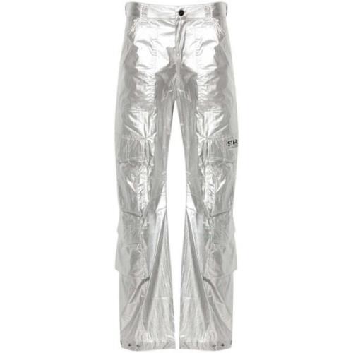 Golden Goose Wide Trousers Gray, Dam