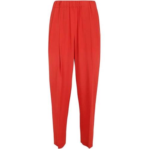 Semicouture Slim-fit Trousers Orange, Dam