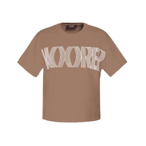 Moorer T-Shirts Beige, Dam