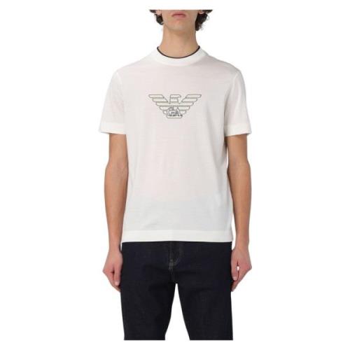 Emporio Armani T-Shirts White, Herr