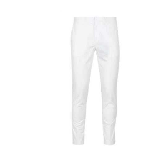 Fay Slim-fit Trousers White, Herr