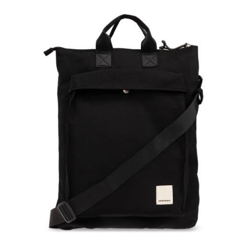 Emporio Armani Shoulder Bags Black, Herr