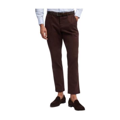 Brooks Brothers Soho extra-slim fit bomullsborstade chino-byxor Brown,...