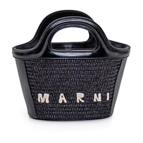 Marni Tropicalia Micro Bag Handväska Black, Dam