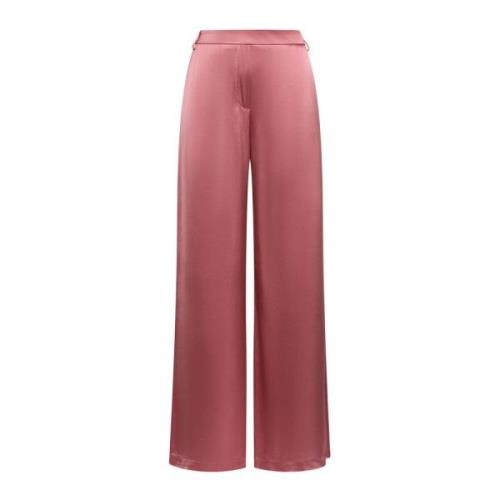 Maliparmi Wide Trousers Pink, Dam