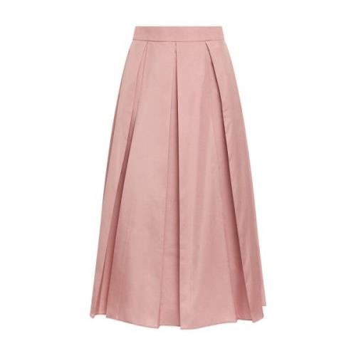 Maliparmi Midi Skirts Pink, Dam