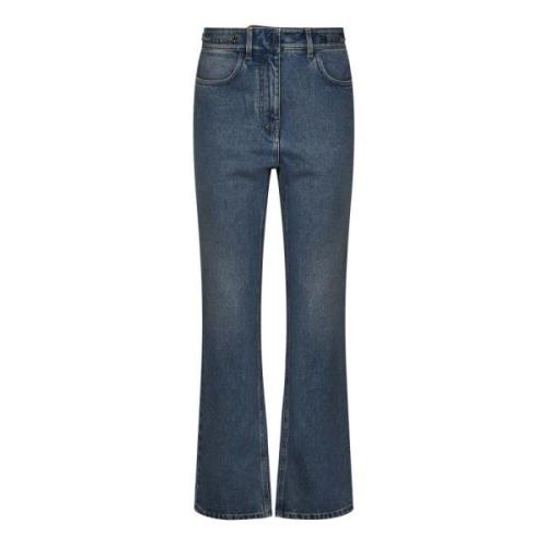 Givenchy Blå Boot Cut Jeans med Metall Detaljer Blue, Dam