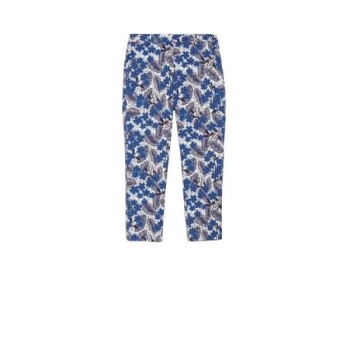 Max Mara Cropped Trousers Blue, Dam