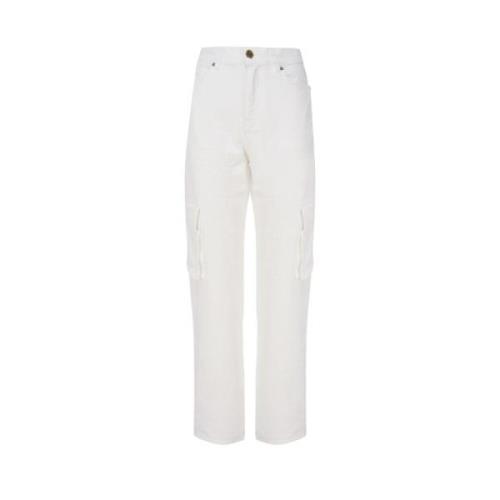 Pinko Straight Jeans White, Dam