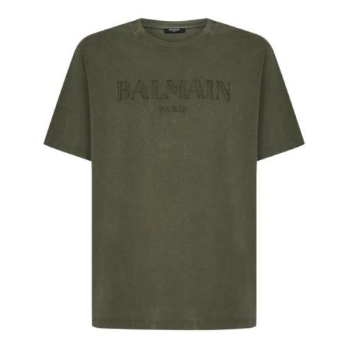 Balmain T-Shirts Green, Herr