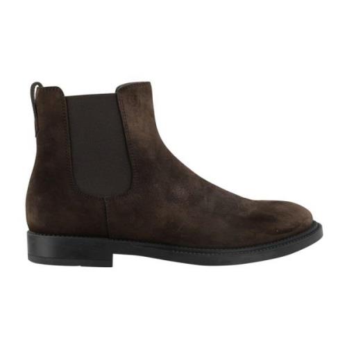 Tod's Lyxiga Bruna Mocka Ankelboots Aw22 Brown, Herr