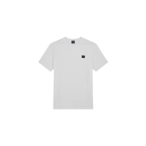 Paul & Shark Ekologisk Bomull Kortärmad T-shirt White, Herr