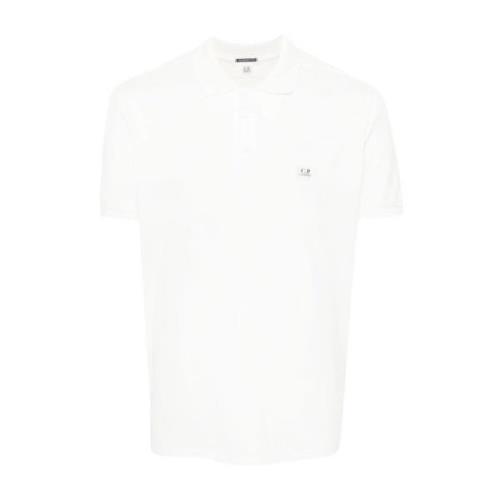 C.p. Company Polo Shirts White, Herr