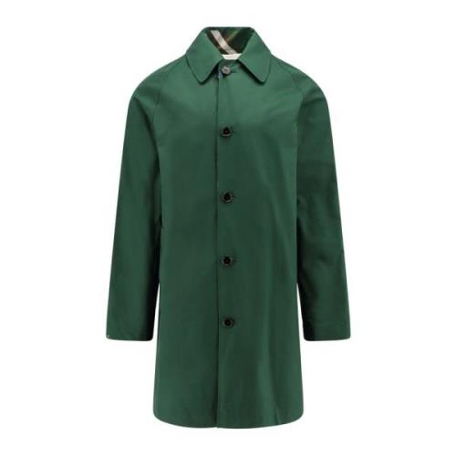 Burberry Single-Breasted Coats Green, Herr