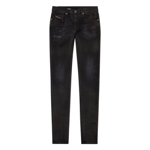 Diesel Svarta Slim Jeans - Essentiell Stil Black, Herr