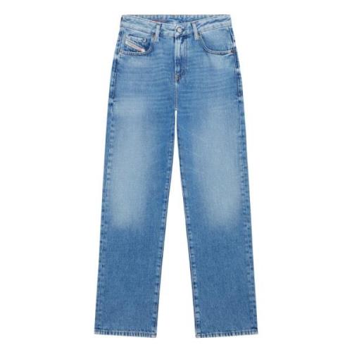 Diesel Loose-fit Straight Jeans - Reggy Blue, Dam