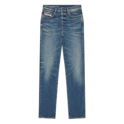 Diesel Mångsidiga Straight Jeans - 2020 D-Viker Blue, Herr