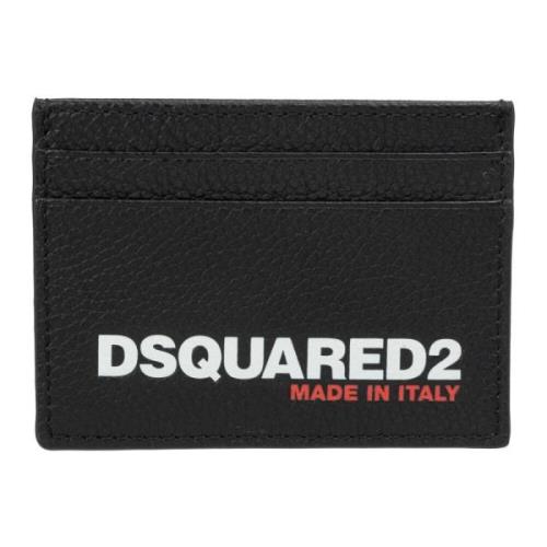 Dsquared2 Mönstrad kreditkortshållare Black, Herr