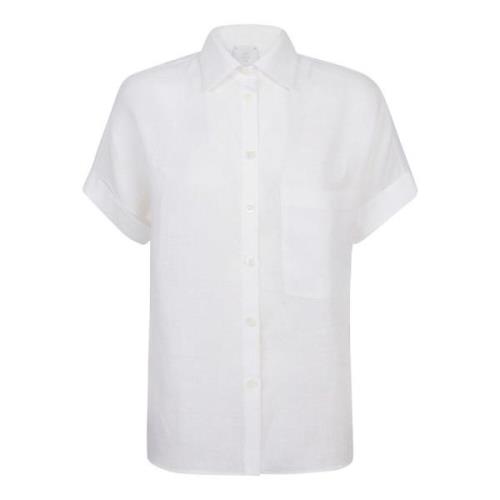 Eleventy Short Sleeve Shirts White, Dam