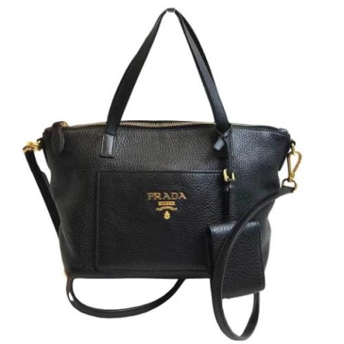 Prada Vintage Pre-owned Laeder prada-vskor Black, Dam