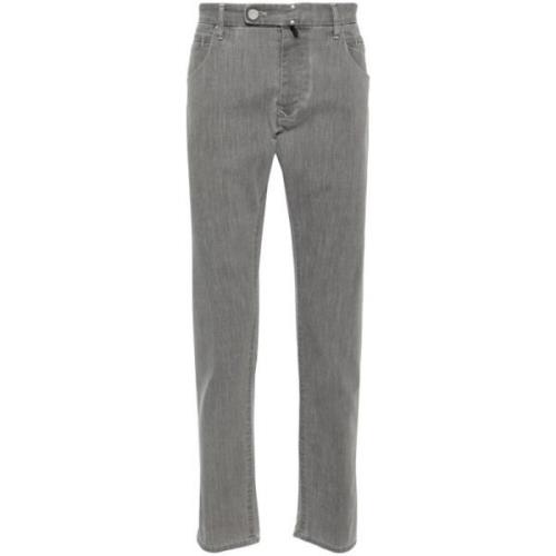 Incotex Slim-fit Special Denim Str Jeans Gray, Herr