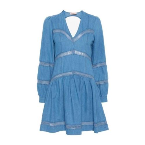 Twinset Short Dresses Blue, Dam