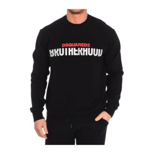 Dsquared2 Hoodies Black, Herr