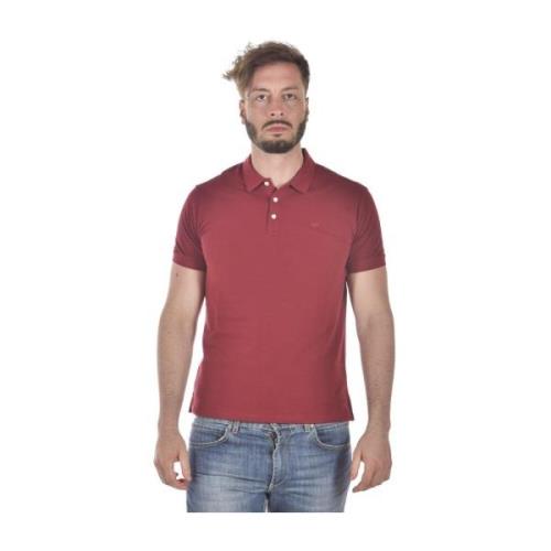 Emporio Armani Polo Shirts Red, Herr