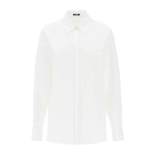 Versace Blouses Shirts White, Dam