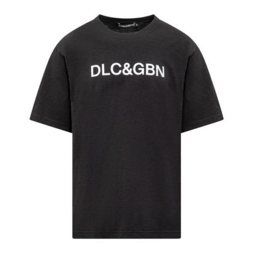 Dolce & Gabbana Kortärmad Crew Neck T-shirt Black, Herr