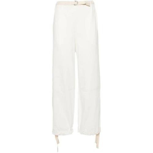 Jil Sander Wide Trousers White, Dam