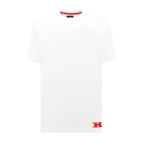 Kiton T-Shirts White, Herr