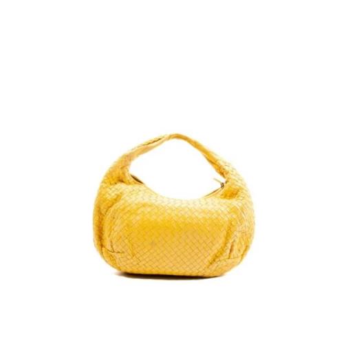 Bottega Veneta Vintage Pre-owned Laeder axelremsvskor Yellow, Dam