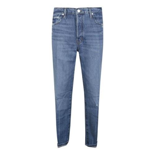 Frame Slim-fit Jeans Blue, Dam