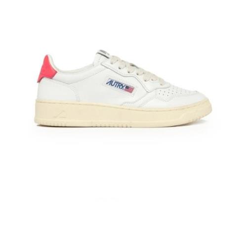 Autry Vita lädersneakers med korallhäl White, Dam