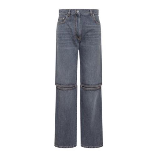 JW Anderson Wide Jeans Gray, Dam
