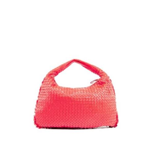 Bottega Veneta Vintage Pre-owned Laeder axelremsvskor Red, Dam