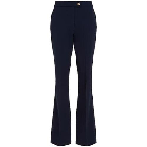 Tommy Hilfiger Wide Trousers Blue, Dam