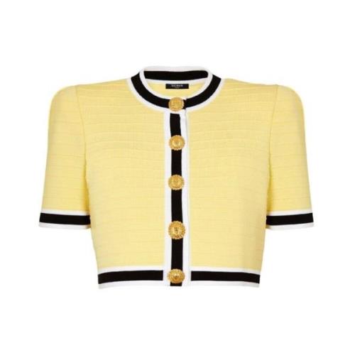 Balmain Cardigans Yellow, Dam