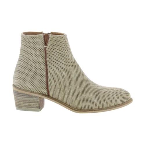 Alpe Ankle Boots Beige, Dam