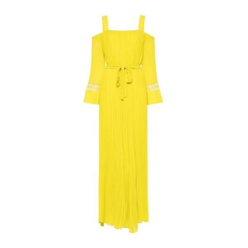 Twinset Maxi Dresses Yellow, Dam