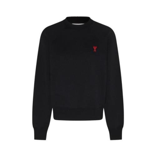 Ami Paris Sweatshirts Black, Herr