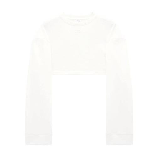 Courrèges Sweatshirts Hoodies White, Dam
