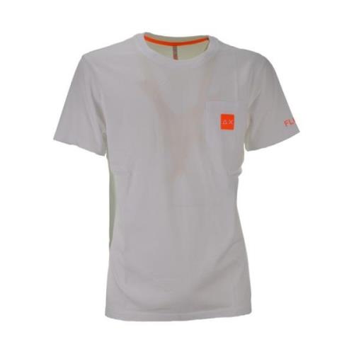 Sun68 Vit Pocket Logo Fluo T-shirt White, Herr