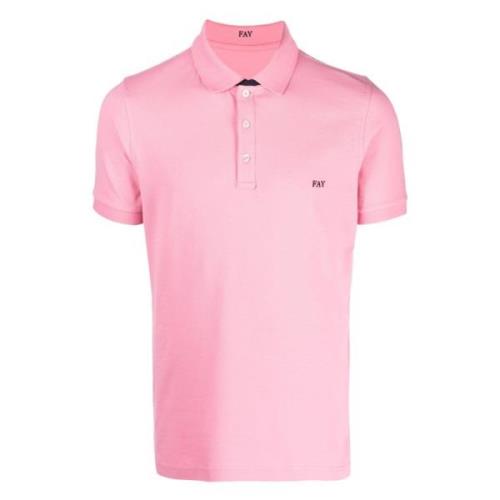 Fay Rosa T-shirts och Polos Pink, Herr