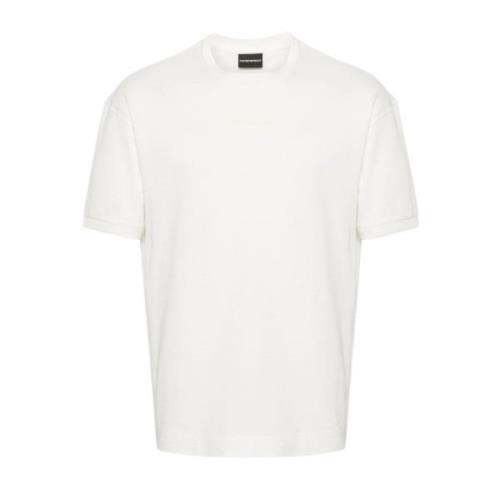 Emporio Armani Herr Jersey Bomull Vit T-shirt White, Herr