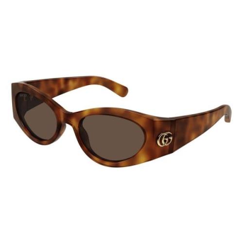 Gucci Dam Gg1401S 002 Solglasögon Brown, Dam